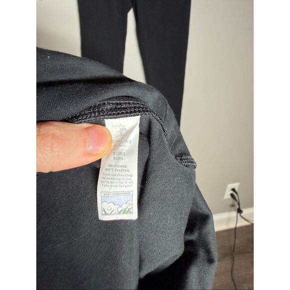 Offline Aerie bundle of 2 OG high rise black leggings LONG Medium - Picture 5 of 6